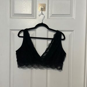 NWOT; Black Lace Bra